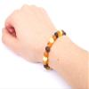 Baltic Amber Bracelet for Adults Made on Elastic Band- Natural Amber from Baltic Region, Genuine Baltic Amber (RAW Multi, 7.5 inch) view 2