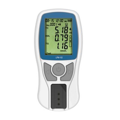 Cholesterol Meter Lipid Test Meter Cholesterol Test Meter Cholesterol Test Kit Analyzer + 5 Strips