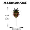18pcs Glitter Beetle Dessert Cupcake Topper Reptile Insect Theme Decorations Baby Shower Boys Girls Happy Birthday Party Decor Supplies view 4