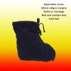 Cast Sock Toe Cover for Men Women, Soft Thick Plush Foot Warmer Protector, Walking Boot Orthosis, Dark Blue Size view 3