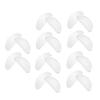 COHEALI 10pairs Transparent White Silicone - Nose Pads for Glasses Self-Adhesive Eyewear Accessories for Comfort and Fit view 1