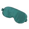 Healifty Silk Eye Mask for Sleeping Breathable Comfortable Design Dual-Sided Natural Silk Blindfold for Men Women for Travel and Home Use Dark Green view 1