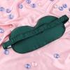 Healifty Silk Eye Mask for Sleeping Breathable Comfortable Design Dual-Sided Natural Silk Blindfold for Men Women for Travel and Home Use Dark Green view 4