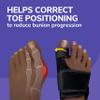 Dr. Scholl's BUNION RELIEF & TOE CORRECTOR // Massaging Gel Bunion Splint & Big Toe Straightener - Orthopedic Bunion Corrector for Women & Men - Bunion Pads for Bunion Pain Relief, 1 Support Set (Left & Right) view 2