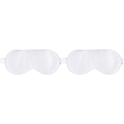 Healifty 2 Pcs Silk Sleep Eye Mask for Women Men Comfortable Blindfold Shading Patch for Night Sleep Travel Home Hotel