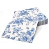 120 Floral Cocktail Beverage Napkins Blue & White Disposable Paper Spring Flowers Dessert Napkin for Wedding Holiday Birthday Party Bridal & Baby Shower Tableware Party Supplies view 3