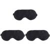 Healifty 3 Pcs Silk Eye Mask for Women Men Sleep Mask Shading for Breathable Blindfold Comfortable Head Wrap for Travel Home Hotel view 1