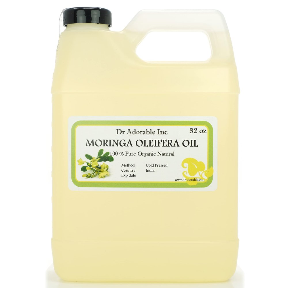 Dr Adorable - 32 oz - Moringa Oleifera Oil - 100% Pure Organic Natural Cold Pressed