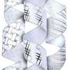 Silver Ribbon Wired, Easter Ribbons for Basket 3 Rolls 2.5 Inch 36 Yard Christmas Tree Sheer Glitter Organza Wired Edge Gift Wrapping, Crafts, Home Decor Decoration Indoor/Outdoor Bows for Baskets view 1
