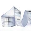 Silver Ribbon Wired, Easter Ribbons for Basket 3 Rolls 2.5 Inch 36 Yard Christmas Tree Sheer Glitter Organza Wired Edge Gift Wrapping, Crafts, Home Decor Decoration Indoor/Outdoor Bows for Baskets view 2
