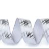 Silver Ribbon Wired, Easter Ribbons for Basket 3 Rolls 2.5 Inch 36 Yard Christmas Tree Sheer Glitter Organza Wired Edge Gift Wrapping, Crafts, Home Decor Decoration Indoor/Outdoor Bows for Baskets view 4