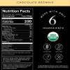 Truvani Plant Based Snack Bars | Chocolate Brownie 1 Pack | 7g Protein | USDA Organic and Vegan | The Only Bar | Dairy, Soy, and Gluten Free | Individually Wrapped view 2