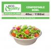 [500 Pack] 40 oz Round Disposable Compostable Paper Bowls Heavy-Duty, Eco-Friendly Natural Bagasse Unbleached, Heat Resistant, 100% Biodegradable Salad Bowls Alternative to Plastic view 4