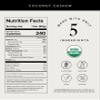 Truvani Plant Based Snack Bars | Coconut Cashew 1 Pack | 5g Protein | USDA Organic and Vegan | The Only Bar | Dairy, Soy, and Gluten Free | Individually Wrapped view 2
