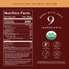 Truvani Plant Based Snack Bars | Chocolate Peanut Butter 1 Pack | 7g Protein | USDA Organic and Vegan | The Only Bar | Dairy, Soy, and Gluten Free | Individually Wrapped view 2