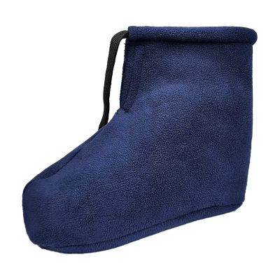 1pcs Cast Sock Toe Cover for Foot Leg Ankle Casts Women Men, Thick Warm Plush Foot Warmer for Fractured Ankle Patients and Elderly with Cold Feet (Blue,S)