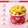 Zopeal 100 Pcs 9 oz Valentine's Day Ice Cream Cups Bulk Red Pink Heart Disposable Dessert Treat Bowls Paper Soup Bowls Valentine's Day Paper Snack Cups for Hot Cold Food Party Snack Cupcakes Supplies view 4