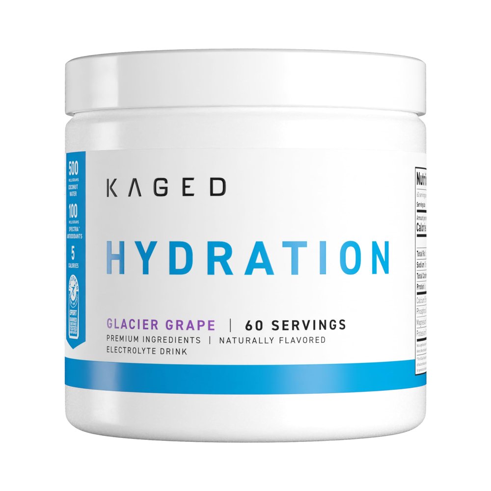 Kaged Daily Hydration | 5 Key Electrolytes | Sugar Free | Coconut Water | 60 Servings