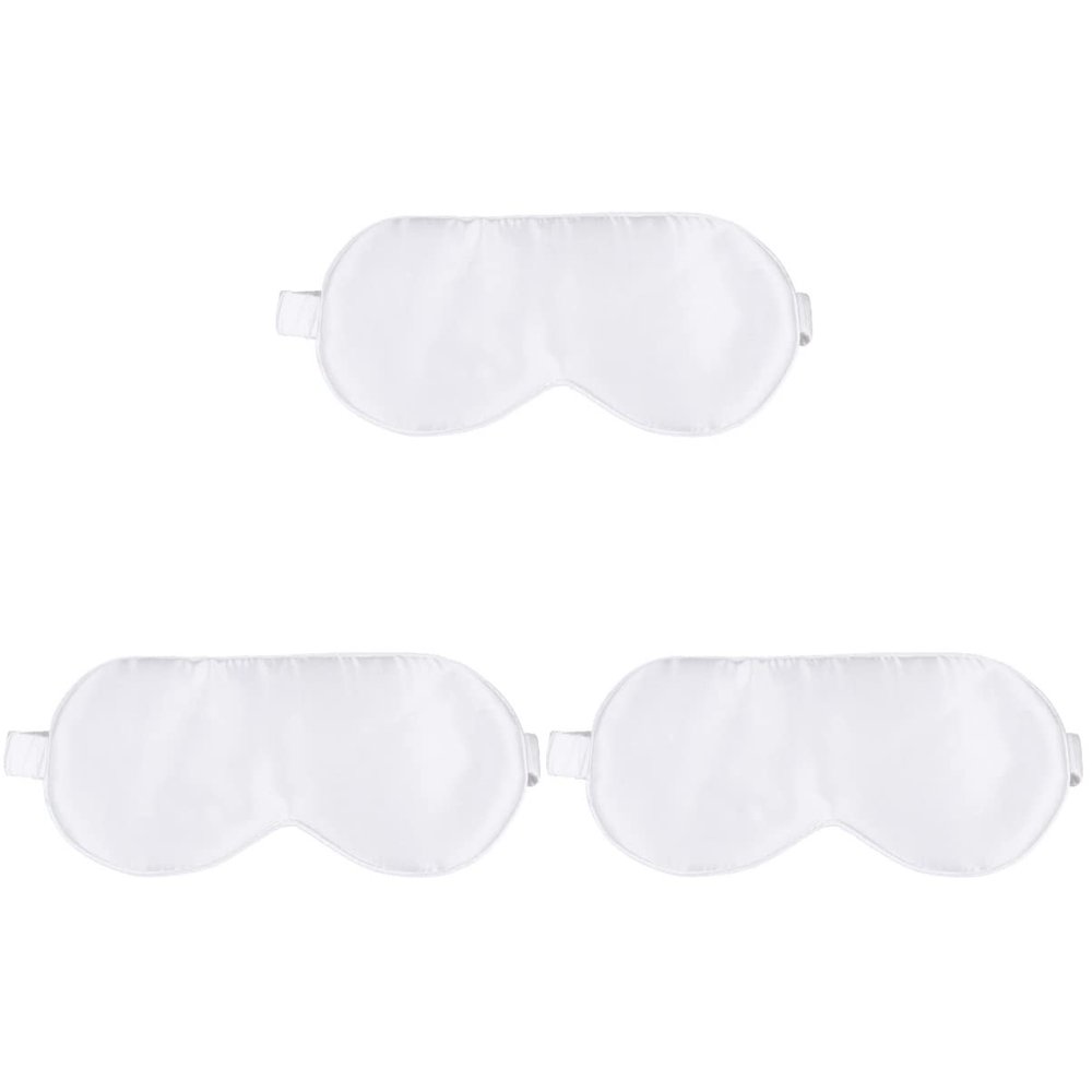 Healifty 3 Pcs Silk Sleep Mask for Women Cooling Eye Mask for Sleeping Silk Eyeshade