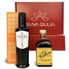 Brava Giulia Gift Box  Sicilian Cold Pressed Extra Virgin Olive Oil and Aged Balsamic Vinegar of Modena  Imported from Italy  2 Bottle Set (8.45 fl oz Each) view 1
