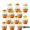 18pcs Cute Taco Bout Gold Glitter Dessert Cupcake Topper Mexican Yummy Food Fiesta Festival Theme Decor Supplies Baby Shower Gender Reveal Birthday Party Decorations view 3