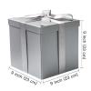RUSPEPA Gray Medium Gift Box with Lids, Ribbon and Tissue Paper, Collapsible Gift Box Perfect for Birthday, Graduation, Father's Day, Wedding and Groomsmen Gifts, 9x9x9 Inches, 1 Pcs view 3