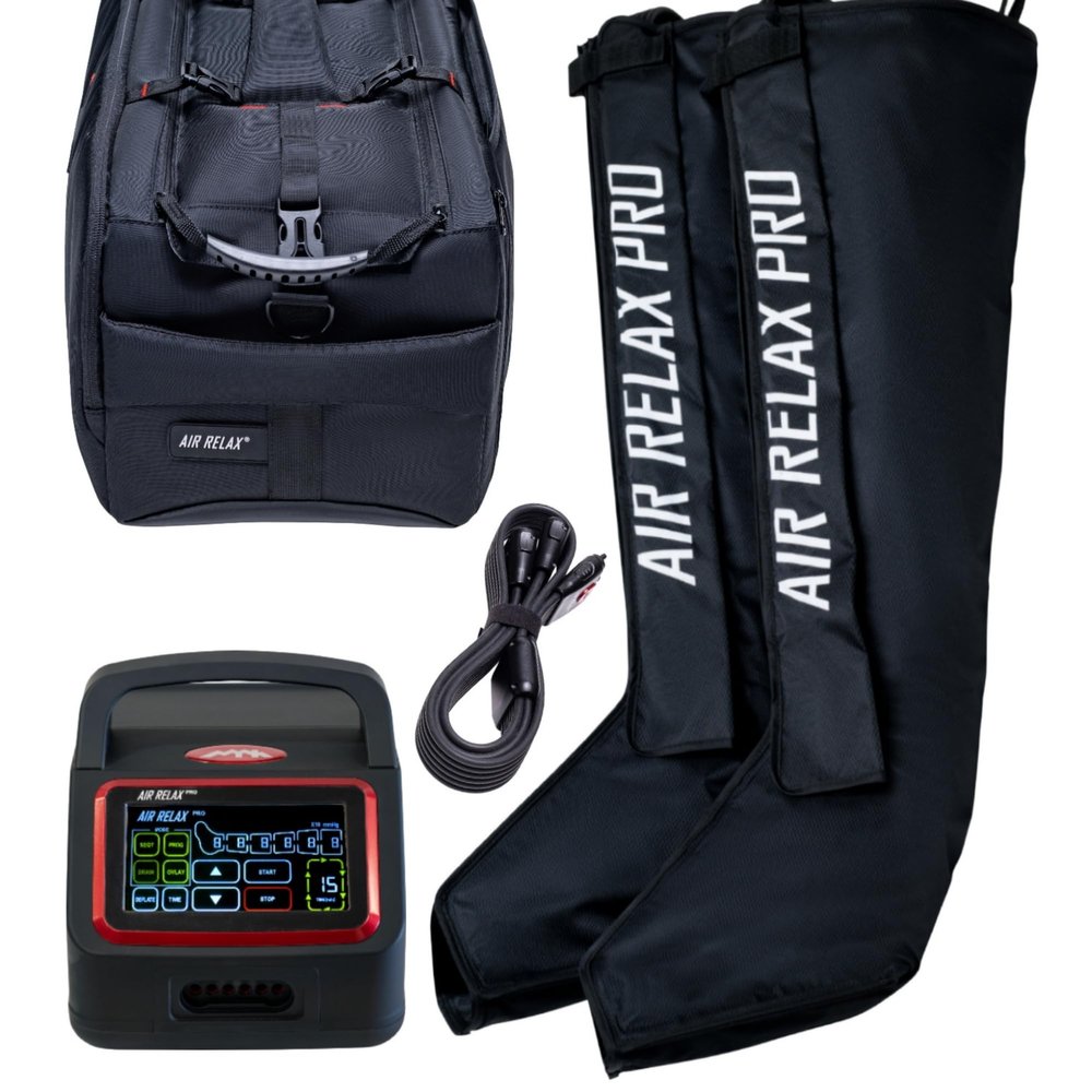 Air Relax Pro AR-4 Professional Compression Boots, FDA Cleared Leg Recovery System, Medical Grade Recovery Boots and Pump, 4 Therapy Modes 6 Chambers, for Circulation and Muscle Relief