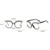 Oversized Transition Photochromic Bifocal Reading Glasses Women Bing Rhinestones Presbyopia Hyperopia Bifocal Sunglasses (black, 2.75, multiplier_x) view 4