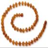 Baltic Amber Necklace for Adult - Natural Amber from Baltic Region, Genuine Baltic Amber (21.6, RAW Cognac) view 1