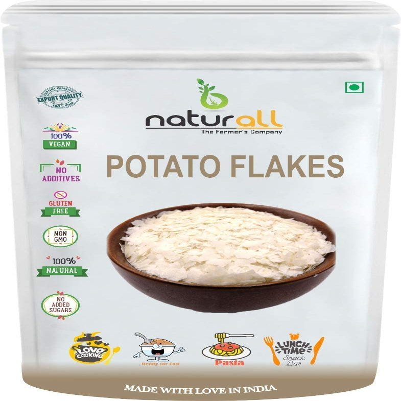 BETT B Naturall Potato Flakes | Dehydrated Potato | Aaloo ka Mash | Instant ALOO POHA READYMIX Pack - 100 GM by B Naturall