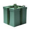 RUSPEPA Medium Birthday Gift Box with Lids, Ribbon and Tissue Paper, Collapsible Gift Box - 1 Pcs, 9x9x9 Inches, Green view 1