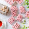 100 Packs Tissue Packs Floral Travel Tissues Packs Pocket Facial Tissues Soft Mini Small Tissues Travel Size Bulk 3 Ply Tissue Packs for Wedding Holiday Spring Picnic Party, 7 Sheets Each Pack view 2