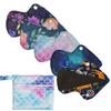 5 Thong Panty Liners 1 Wet Bag Cloth Menstrual Pads Sanitary Reusable Washable (Scales Pack) view 1