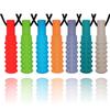 Chew Necklaces for Sensory Boys and Girls, Silicone Chew Toys for Kids with Autism, ADHD, SPD, Teething or Special Needs, Chewy Necklace for Adults Reducing Anxiety Fidgeting 7 Pack view 1
