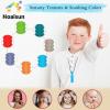 Chew Necklaces for Sensory Boys and Girls, Silicone Chew Toys for Kids with Autism, ADHD, SPD, Teething or Special Needs, Chewy Necklace for Adults Reducing Anxiety Fidgeting 7 Pack view 3