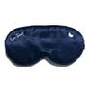 Som Sleep Satin Sleep Mask for Women & Men  Soft & Comfortable Eye Mask for Sleeping with Adjustable Head Band  100% Light Blocking, Breathable Fabric Eye Cover for Sleeping Navy Blue view 1