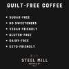 Steel Mill Coffee Co. Highlander Grogg Flavored Coffee  Ground, Medium Roast, 100% Colombian Arabica, Butterscotch Caramel Aroma, Vegan, Gluten-Free, Sugar-Free  12 oz view 3