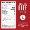 Bovine & Swine All-Natural Gourmet Craft Beef Snack Sticks | 10 Packs of 2 | Wyoming Jerky Sticks, High Protein, Individually Wrapped | Camping & Hiking Snacks | Clean Ingredients | Original Beef view 2
