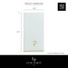Luxe Party 112 Pack Hebrew Monogram Napkins| Hebrew Letters| Disposable |Premium Airlaid | Linen Feel| Decorative Table Setting| Guest Towel Napkin | DALET | White and Gold view 4