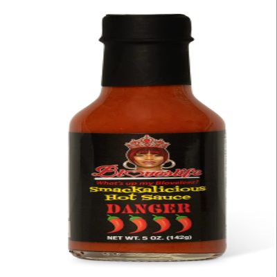 Blove's Smackalicious Hot Sauce, Ghost Pepper Vinegar Flavored Sauce, Vegan Organic Hot Sauce W/Low-Sodium, Low-Fat, No Added Preservatives & Flavours - All Natural Danger Sauce - 5 Oz