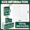 100 Packs Back to School Pocket Tissues Bulk Wallet Size Travel Facial Tissues Inspirational Packs Individual 3 Ply Small Mini Gift for Calssroom Travelling Wedding Holiday(Cool Style) view 2