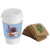 2000PCS Custom Bulk Coffee Cup Sleeves Personalized Cup Sleeves Disposable Wholesale Paper coffee Sleeves for Party Gatherings Businesses Restaurants Cafes Offices view 2