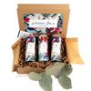Poinsettia Christmas Tea Gift Basket by La Tea Dah, Gourmet Tea Gift Sets for Tea Lovers, Black and Herbal Tea Variety Pack, Premium Pyramid Sachets view 1