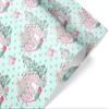 Beautiful Candy House Pink Thick Christmas Wrapping Paper Teal Gift Wrap Turquoise Holiday Party Decoration (12 foot x 30 inch roll) view 2