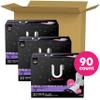 U by Kotex Balance Ultra Thin Overnight Pads with Wings, Extra Heavy Absorbency, 90 Count (3 Packs of 30) (Packaging May Vary) view 2