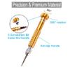 Eyeglass Glasses Screwdriver, Mini Eyeglass Glasses Repair Kit, Multifunctional Small Screwdriver for Laptop, Watch(Yellow) view 2