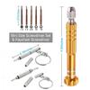 Eyeglass Glasses Screwdriver, Mini Eyeglass Glasses Repair Kit, Multifunctional Small Screwdriver for Laptop, Watch(Yellow) view 3