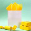 Packanewly Bulk Tissue Paper Gift Wrap, 480 Sheets Yellow, 15 x 20 Inch Wrapping Paper for Art Craft Festival Birthday Party Floral Pompom view 4