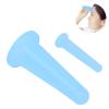 2 PCS Face Cupping Set Mini Silicone Soft Portable Vacuum Suction Massage Cups for Adults Home Use (Blue) view 3