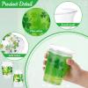 100 Pcs 12 oz Happy St Patrick's Day Shamrock Cups St Patty's Day Disposable Clear Plastic Cups Lucky St Patrick's Day Cup for Holiday Birthday Party Supplies Beer Beverage Snacks(Classic Style) view 3